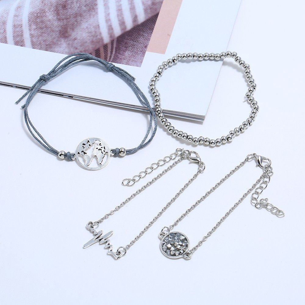 Mix and match what you wear with this 4 piece diamond set bracelet set